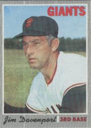 1970 Topps Baseball Cards      378     Jim Davenport